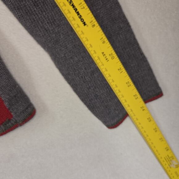 Orvis Sweater Cardigan Womens Large Duck Holiday Christmas Grannycore Snowflake - Picture 3 of 10